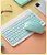 Kit Mouse Teclado Sem Fio Bluetooth  Notebook Tablet Ipad - Imagem 2