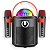 Caixa De Som Bluetooth Karaoke Megafone 2 Mic LEDs RGB 30w - Imagem 1