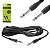 Cabo P10 x P10 5 Metros Para Audio Amplificador Som Estudio - Imagem 2