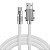 Cabo Usb C Tipo C Turbo Metal Silicone 120w 5a Flexivel Bran - Imagem 1