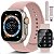 Relógio Inteligente Smart Watch T30 2.01 51mm Pulseira Rosa - Imagem 1