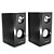 Caixa de Som Multimidia USB P2 10W RMS Em Madeira Preta - Imagem 2