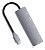 Hub Usb Tipo C 6 Em 1 Hdmi Usb C Leitor Compativel Macbook - Imagem 2