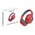 Fone Bluetooth 5.3 Headphone Gamer Monster 25 horas Vermelho - Imagem 1