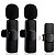 2 Microfone De Lapela Sem Fio Lightning Dois Canais Duplo - Imagem 1