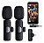 2 Microfone De Lapela Sem Fio Lightning Dois Canais Duplo - Imagem 2