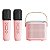 Caixa De Som Bluetooth Karaoke Portatil C/ 2 Microfones Rosa - Imagem 1
