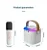 Caixa De Som Bluetooth Karaoke Portatil C/ 2 Microfones Rosa - Imagem 2