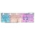 Teclado Gamer Force-x Usb Oex Iluminado Branco Tc201 - Imagem 4