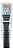 CABO REDE 1.5M CAT5E 26AWG PRETO ANATEL 1000gbps qualidade - Imagem 3