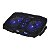 Base Suporte Para Notebook até 17'' 4 Niveis 4 Fans Led Azul - Imagem 1