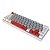 Teclado Mecanico Pcyes 60% Kuromori White Ghost Switch Blue - Imagem 4
