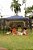Gazebo Mor X-flex Oxford 3x3m Branco Cor Azul - Imagem 6