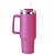 Copo Garrafa Termica Inox Grande 1,2L Premium Canudo Rosa - Imagem 1