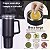 Copo Garrafa Termica Inox Grande 1,2L Premium Canudo Preto - Imagem 5