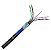Cabo Lan F/Utp Cat6 23Awg Blindado Dupla Capa Preto P/ Metro - Imagem 2