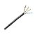 Cabo De Rede Cat5 Aluminio Cobre Cftv Preto Infinity Metro - Imagem 1