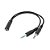 Adaptador De Audio P3 Para P2 Duplo Fone Microfone Multi - Imagem 1