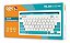 Teclado Bluetooth Tablet Smartphone Cinza Azul Oex Tc502 - Imagem 2