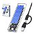 Case Transparente Ssd M.2 Nvme Conector Usb C Com Dissipador - Imagem 1
