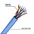 Cabo De Rede Cat5e 100% Cobre Utp 24Awg Rolo 100 Metros Azul - Imagem 2
