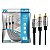 Cabo P2+Rca Fitz P2 EstereoX2 Rca Macho Plug Metal 10 Metros - Imagem 1