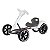 Mini Carro Kart Elétrico Infantil Kart Led Scooter Branco - Imagem 1