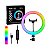 Ring Light Led Anel Iluminador 12'' 33cm Rgb Branco Tripé 2m - Imagem 3