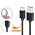 Cabo Usb C Pequeno Curto Turbo 20cm Para Carregar Preto - Imagem 3