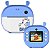 Camera Instantânea Infantil  Com Impressora Instacam Azul - Imagem 3