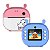 Camera Instantânea Infantil  Com Impressora Instacam Rosa - Imagem 5