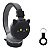 Fone De Ouvido Animais Infantil Crianca Bluetooth Gato Preto - Imagem 1