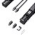 Kit Multi Adaptadores Otg Cabo Usb C Para Lightning Preto - Imagem 1