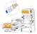 1 Conector Plug Rj45 De Passagem Vazado Para Crimpar 8 Vias Cat6 - Imagem 1