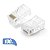 Kit 100 Conectores Plugs Clip Rj45 Cat5E Gigabit Ethernet - Imagem 4