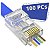 Kit 100 Conector Rj45 Vazado de Passagem Cat5E Ez Crimp - Imagem 2