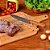 Tabua Madeira Para Cortar Carne Com Alca Bamboo 50*30Cm MOR - Imagem 2