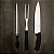 Kit Churrasco  Faca Chaira Garfo Aço Inox Assador Mor 3338 - Imagem 2
