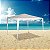 Tenda Gazebo Mor Ráfia P/ Praia Aço Carbono 3x3m Branco - Imagem 7