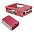 Case Protetora Plástico P/ Raspberry Pi3B Branco e Vermelho - Imagem 2