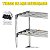 Estante Organizadora MetalPvc Pratica Desmontável 1,25m*80cm - Imagem 4
