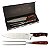 Kit Churrasco Faca Chef 8 Garfo Aço Inox Cabo Madeira  2 Pçs - Imagem 1