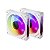 Kit De Fans C/3 120mm Argb Revenger Sem fio Encaixe Branco - Imagem 5