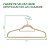 Kit 5 Unidades Cabide De Madeira Gancho 360º Adulto Verniz - Imagem 4