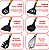Kit 12 Espátulas Concha Pegador Silicone Cozinha Preto - Imagem 5