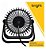 Mini Ventilador De Mesa Bright, 5w, USB, Preto - Vn001 - Imagem 2