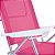 Cadeira Praia Reclinável 120kg Sumer Fashion Rosa Novidade - Imagem 4