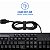 Teclado com Fio Multi TC262 Slot Celular USB 1,3m Preto - Imagem 3