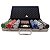 Maleta Kit Jogo Poker 300 Fichas Oficiais Baralho Dados - Imagem 4