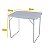 Mesa Portátil Com Alça 80x60cm e 70cm De Altura Suporta 30kg - Imagem 2